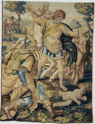 Ulisse si finge pazzo. Arazzo, XVII sec., Ptuj Ormož Museum